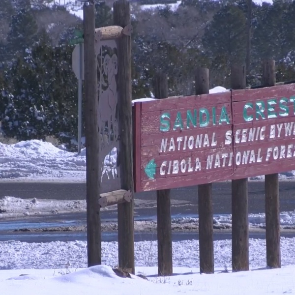 Sandia Crest Road still closed, waiting to be plowed